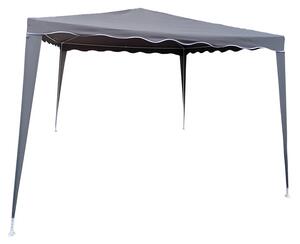 Kerti pavilon, Gazebo, sötétszürke, 300x300x250 cm