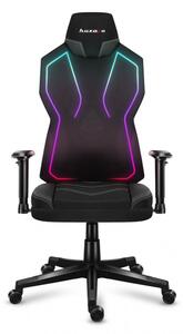 Premium Gamer szék ergonomikus kényelmes , játékszék, Combat .6.2, fekvőtámasz RGB LED , fekete