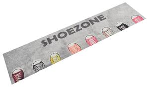 Mosható shoezone feliratos bársony konyhaszőnyeg 60x300 cm