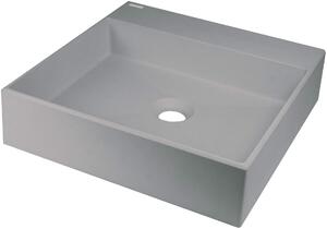 Deante Correo, gránit munkalap mosogató 400x400x100 mm, szürke metál, DEA-CQR_SU4S