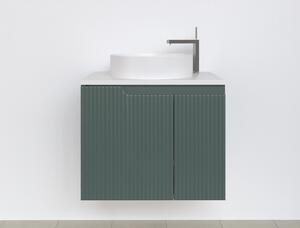 Piramida EURIDIKA fali fürdőszobabútor - mosdópult mosdó nélkül -2 ajtós - PINO ZÖLD - 65 x 48 x 53 cm