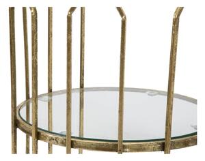 Kerek tárolóasztal üveg asztallappal ø 35 cm Tunisi – Mauro Ferretti