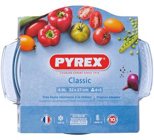 Pyrex Classic hőálló sütőtál kerek 4,9 liter (3,5 + 1,4) 27 cm - 203041