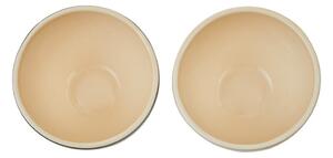 Krémszínű-aranyszínű agyagkerámia tálka szett 2 db-os 180 ml London – Premier Housewares