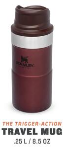 Borvörös termobögre 250 ml – Stanley