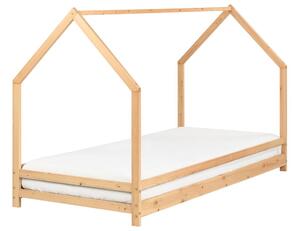 Gyerekágy Ház Fenyő APPY 90 x 200 cm Világosbarna