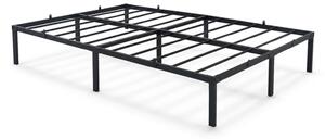 AKORD Furniture Factory Fém Ágyváz 120x200 cm Összecsukható Fekete 9 Lábbal és 20 Ágyléccel