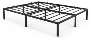AKORD Furniture Factory Fém Ágyváz 140x190 cm Fekete Összecsukható Vendégágy