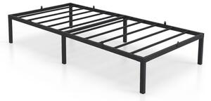 AKORD Furniture Factory Egyszemélyes Fém Ágy Fekete Összecsukható 90x190 cm