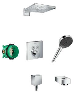 Hansgrohe Raindance E - Zuhanyszett 300 termosztáttal rejtett beépítéshez, krómozott 27918000