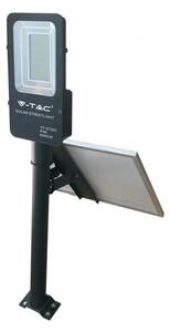 V-TAC napelemes utcai LED lámpa, térvilágító lámpatest 50W természetes fehér - SKU 5502