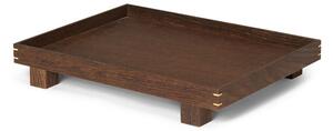 Ferm LIVING - Bon Wooden Tray Small Smoked Oak - Lampemesteren