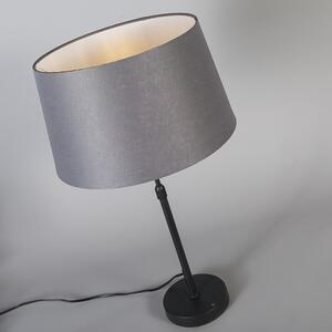 Asztali lámpa fekete árnyalatszürkével, 35 cm állítható - Parte
