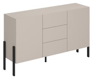 Komod fiokokkal Wezilo 154 cm - kasmír / fekete Lábak