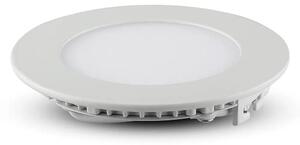 V-TAC süllyeszthető kerek fémházas LED panel 18W hideg fehér - SKU 214862