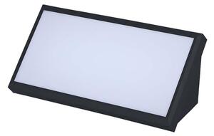 V-TAC Landscape 20W kültéri fali LED lámpa természetes fehér, fekete házzal, 100 Lm/W - SKU 6811
