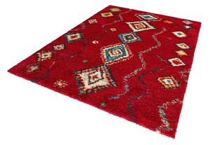 Geometric piros szőnyeg, 120 x 170 cm - Mint Rugs