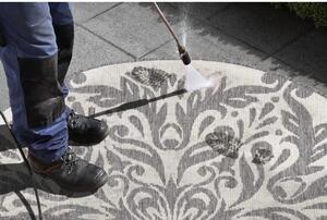 Madrid szürke-krémszínű kültéri szőnyeg, ⌀ 140 cm - NORTHRUGS