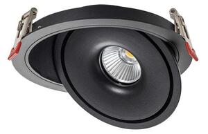 V-TAC 12W süllyeszthető COB LED mélysugárzó, állítható szöggel, fekete házzal, CCT - SKU 10578