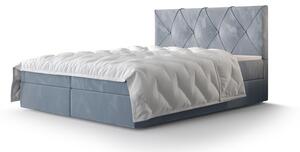 Atlea Boxspring ágy matraccal 160x200 (Bonell) világoskék