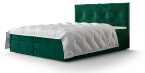 Atlea Boxspring ágy matraccal 180x200 (Bonell) zöld