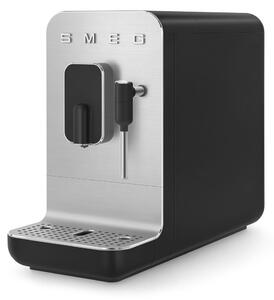 Smeg 50's Style BCC12BLMEU matt fekete automata darálós kávéfőző tejhabosítóval