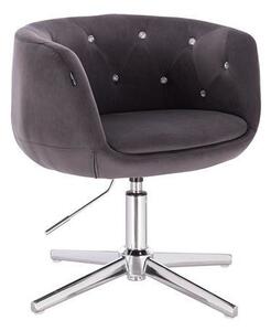 HC333CROSS Grafit modern velúr szék