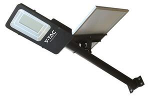 V-TAC 50W hibrid napelemes utcai LED lámpa, térvilágító, hideg fehér - SKU 23579