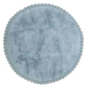 Perla kék, kézzel készített pamut szőnyeg, ø 110 cm - Nattiot