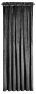 Puha bársony függöny rojtos fekete szalaggal Hossz: 270 cm