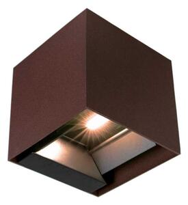 V-TAC 9W COB LED szolár fali Corten lámpa, szenzorral, CCT - SKU 23824