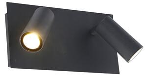 Modern kültéri fali lámpa szürke IP54 LED -es 2 -lámpával - Simon