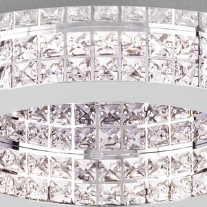 Szabályozható mennyezeti LED lámpa 10x3,15 W, melegfehér, króm-áttetsző (Principe)
