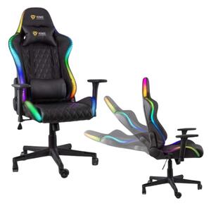 Yenkee YGC 300RGB Stardust Gamer szék RGB világítással - fekete