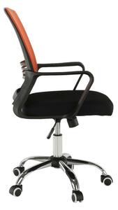 APOLO NEW Irodai szék - fekete, narancs színű hálószövettel