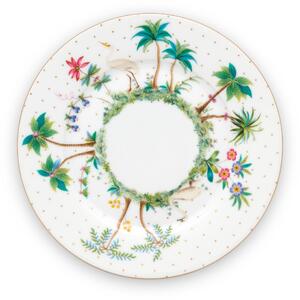 Pip Studio - Jolie Dots Gold - fehér porcelantál - 17 cm