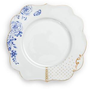 Pip Studio - Royal White- fehér porcelantál - 23,5 cm