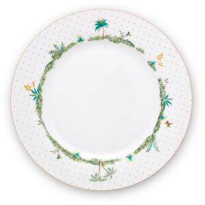 Pip Studio - Jolie Dots Gold - fehér porcelantál - 26,5 cm