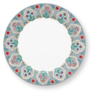 Pip Studio - Flower Festival - világoskék porcelantál - 21 cm