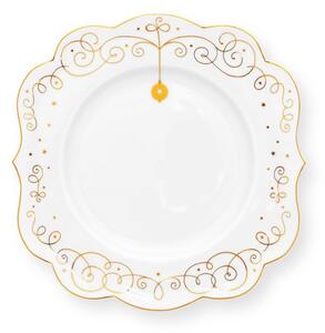 Tányér Royal téli fehér 17cm