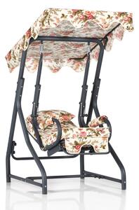 Kerti 1 személyes dönthető hinta - Aluminium - Camellia Swing Kerti Hinta -KÉK huzat