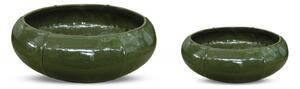 Leander kaspó 56*20cm green black