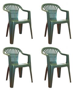 Flen kerti szék Zöld - 4 DB