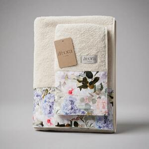Livora Creme Blossom törölköző 50x100 cm - 450g/m2
