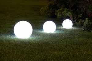 LED kültéri labda 35 cm - fehér - 16 színnel