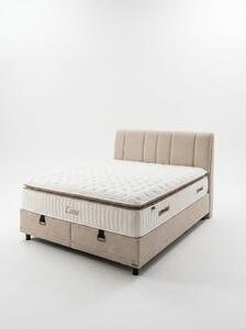 Livora Line Ágyneműtartós Ágykeret és 7 Zónás Táskarugós Matrac Szett - 160x200x34 cm - Comfort Párnás Táskarugós Matrac