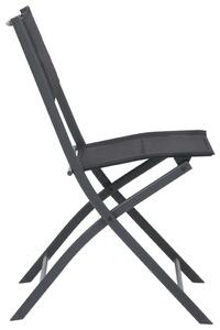 2 db acél és textilén összecsukható kültéri szék