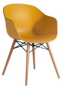GLOBE-K Wox Beech fa lábú műanyag szék