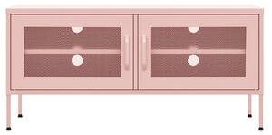 Rózsaszín acél tv-szekrény 105 x 35 x 50 cm
