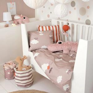 Rózsaszín pamut gyerekágynemű Done by Deer Happy clouds junior, 100 x 130 cm